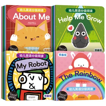 35 Kníh/Set 15CMx15CM Deti farba anglický Obrázok Rodič-Dieťa, Vzdelávacie Knihy Darček Pre Deti dieťaťu Naučiť sa Čítať Príbeh Knihy