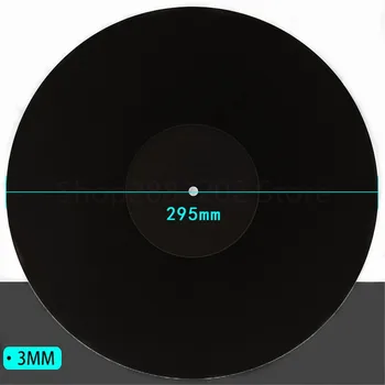 12 Palcový 3 MM Akryl Záznam Pad Anti-statické LP Vinyl Mat Slipmat pre Gramofón Phonograph Príslušenstvo