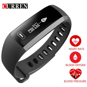 CURREN R5PRO Pôvodné Smart Hodinky Heartrate Krvný Tlak Kyslíka Oximeter Šport Náramok Inteligentné Hodiny Pre iOS a Android