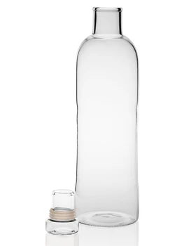 0.5 L / 1.1 L Prenosné Módne Transparentné Borosilikátového Skla Fľaša Horúci, Studený Nápoj Šport Fliaš Vody s Krytom