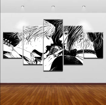 5 Kusov Annie Leonhart Mikasa Ackermana Plagát Na Stenu Umelecké Plátno Útok Na Titan Maľovanie Rámec Domov Dekoratívne Anime Obrázok