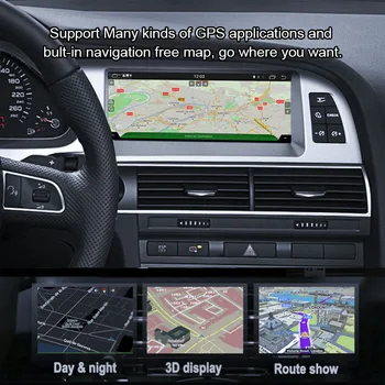 Pre Audi A6/C6/4F 2005-2011 Auto Android Multimediálne Stereo Prehrávač Autoradio s GPS Navigačné koliesko Navi Touch HD Displej Carplay
