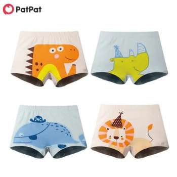 PatPat 4-Pack Baby / Batoľa Chlapec Zviera Tlače Spodky