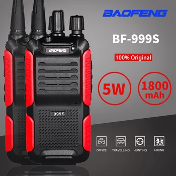 Baofeng BF-999S Walkie Talkie UHF Rádia 5W 1800mAh Dlhé Vzdialenosti Prenosné BF 999S cb obojsmerné Rádiové Upgrade BF-888s Plus