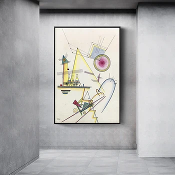 Geometrické umelecké Diela Podľa Wassily Kandinsky Abstraktné Plátno Umenie Obrazy Plagáty a Vytlačí Reprodukcie obrazov na Stenu Domova