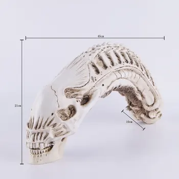 AVP Predator VS Alien 12*45 cm Veľká Socha Živice Lebky Kostra Obrázok Simulačný Model Zvierat Socha Na Ozdobu