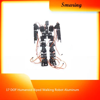 17 DOF Humanoidný Biped Walking Robot Hliníkovej Zliatiny Držiak Vysoký krútiaci Moment Servo, DIY Robot,Demo,Programovanie,Vyučovanie RC Hračky