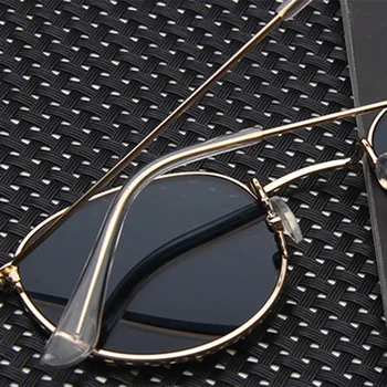 Psacss NOVÉ Kovové Okrúhle slnečné Okuliare Muži Ženy Vintage Dúha Farieb Trend Značky Dizajnér Slnečné Okuliare oculos de sol feminino VU400