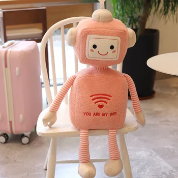 Kawaii plyšové tvorivé wifi robot mäkké bábiky deti hračky, detské izby, dekorácie Plyšové Hračky narodeniny vianočný darček pre deti