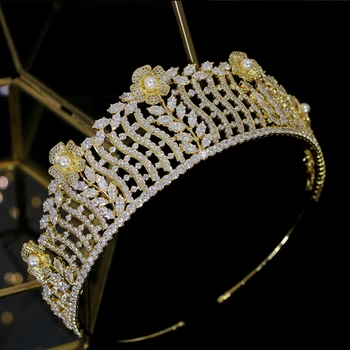 Nové nevesta koruny módne headdress ženy, svadobné koruny svadobné doplnky do vlasov tiara
