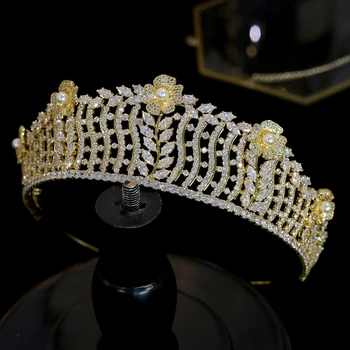 Nové nevesta koruny módne headdress ženy, svadobné koruny svadobné doplnky do vlasov tiara