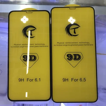 10pcs 9D Úplné Pokrytie Zakrivené Tvrdeného Skla Pre iPhone 12 Mini 11 Pro Max XS XR X 8 7 6 Plus SE 9H Screen Protector Film S Box