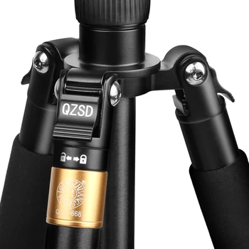 QZSD Q668 Profesionálne Hliníkové Fotoaparátu Statív DSLR Video Monopod Rozšíriteľný Cestovný Statív s rýchloupínacou Doska & Loptu Hlavou