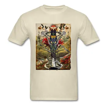 Tajomstvo Stromu T-Shirt Unikátny Muži Tshirts Vintage Béžové Tričko Otec Deň Topy Krátky Rukáv 2018 Zľava Bavlna Tees Creative