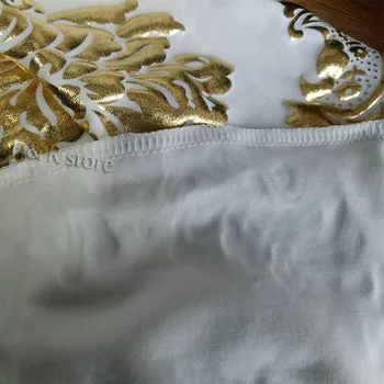 Veľkoobchod 6PC/pack Housse Lehátko Spandex Luxusné Kvetinové Zlato Samoopaľovacie Poťahy pre Manželstvá Festival bytový Textil Dodávateľa