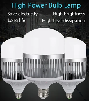 LED High Power Energy Saving Žiarovka E27 Skrutku Port 220V Super Svetlé 50w 100w 150w 200w Pôvodné Svietidlo Vonkajšie Osvetlenie Hot Predaj