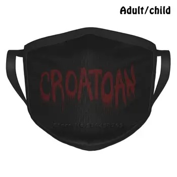 Croatoan Maska-Čierna Módy Tlače Zábavné Pm2.5 Opakovane Masku Na Tvár Croatoan Supernatural