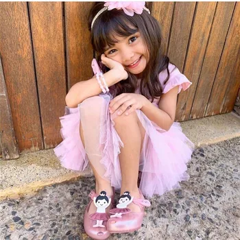 Mini Melissa detskej Obuvi, Módnych Deti Dievča jelly topánky Melissa balet dievčenské Princezná Candy topánky Strany Sandále HMI021