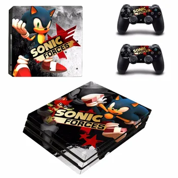 Hra Sonic Síl PS4 Pro Skin Nálepka Pre Sony PlayStation 4 Konzoly a 2 Radiče PS4 Pro Kože Nálepky Odtlačkový Vinyl