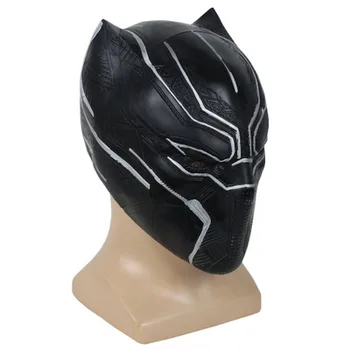 Black Panther Maska Cosplay Latex Kapitán Amerika 3 Marvel Občianskej Vojny Hrdina Prop Halloween Kostým Príslušenstvo