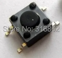 Doprava zadarmo 6X6X4.3 SMD Hmatové Takt Mini Tlačidlo Prepnúť Micro Switch Momentálne SMD-4 100KS/veľa zásob v ruke