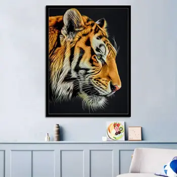 5D Plné Námestie Diamond Výšivky Veľký tiger Diamond Maľby Zvierat Cross Stitch Mozaiky Drahokamu Obraz Domova