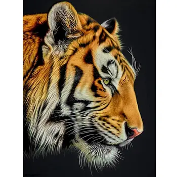 5D Plné Námestie Diamond Výšivky Veľký tiger Diamond Maľby Zvierat Cross Stitch Mozaiky Drahokamu Obraz Domova