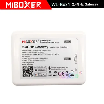 Miboxer Bezdrôtový Wifi WL-Box1 radič DC5V kompatibilné s IOS/Andriod systém Bezdrôtové APLIKÁCIE Ovládanie pre CW, WW RGB žiarovka
