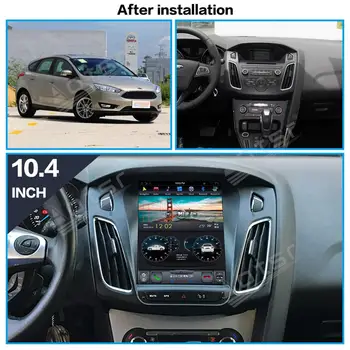 128 GB Plazmové Obrazovky, GPS Navigaiton Pre Ford Focus Auto Rádio magnetofón Multimediálne DVD, Video Prehrávač 2013 Tesla Obrazovke