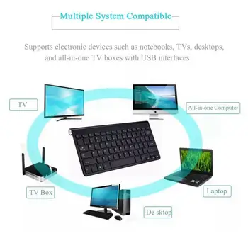 Nové 2,4 GHz, Super Slim Bezdrôtová Klávesnica Myš Combo Kit Set Pre PC, Notebook, Počítač Mac Pro Desktop Kancelárske potreby