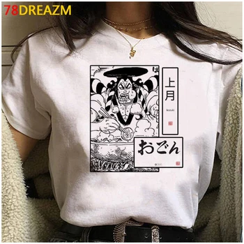 Jeden Kus Luff t-shirt letné top žena japonský vintage ulzzang kawaii biele tričko tričko letné top grafické tees ženy