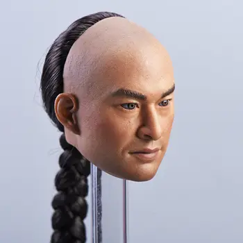 1:6 Rozsahu Mužskej Hlavy Vyrezávané Čínsky Herec Ma Jingtao Hlavu Sculpt s Opletením Vlasy pre 12
