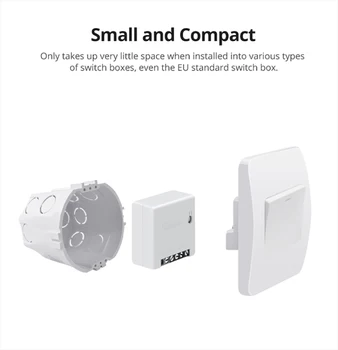 Sonoff Mini R2 dvojcestný Inteligentný Prepínač Wifi Časovač DIY Spínač svetiel Smart Home Diaľkové Ovládanie Cez Ewelink APLIKÁCIA Pracovať s Alexa Domov