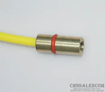 CHNsalescom Panasonic MIG Zváranie PTFE Líniové 1.2-1.6 Zvárací Drôt Konektory 5.3 M 17.4 ft Žltá
