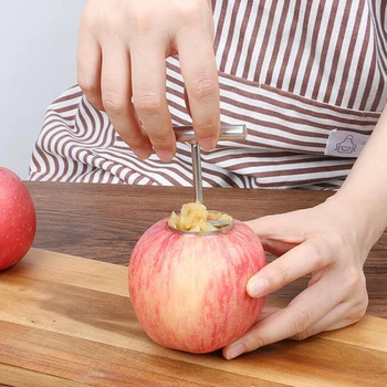 Ovocie Core Odstraňovač Ostré Nehrdzavejúcej Ocele Apple Core Coring Nôž Multifunkčné Ovocie Core Oddeľovač Kuchynský Nástroj Príslušenstvo