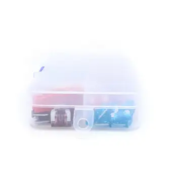 100 Ks Auto Poistka Najrôznejších Auto Truck Mini Nízky Profil Poistka Micro Čepeľ Poistka Set Kit Taviteľné