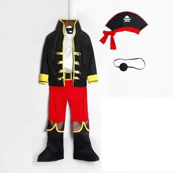 Detský Kostým Pirát Batoľa Kapitán Maškarný Chlapci Dievčatá Oblečenie