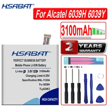 HSABAT 3100mAh TLp020K2 TLp020K1 TLp020Kj Batérie pre Alcatel One Touch Idol 3 (4.7) 6039H 6039Y 6039K Batérie