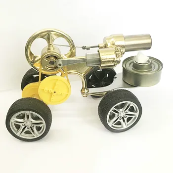 Parný Auto Stirling Motor Model Vyučovaní Fyziky Auto Drobné Energie Jasný Vedecký Experiment Hračka