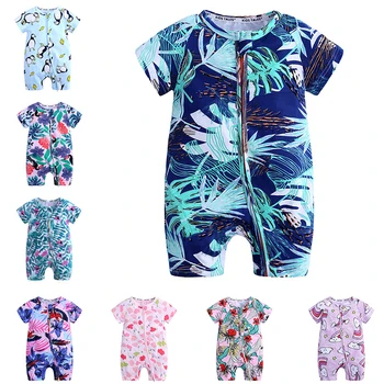 2020 Letné Detské Oblečenie Krátky Rukáv Pletenie Dieťa Chlapec Dievča Oblečenie, Detské Potápačské Jumpsuit Dojčenské Oblečenie pre Novorodenca Oblečenie 3M