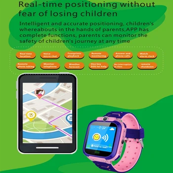 Nepremokavé Deti Smart Hodinky SOS Antil-stratil Smartwatch Dieťa 2G SIM Karty Hodiny Hovoru Miesto Tracker Smartwatch PK Q50 Q90 Q528.