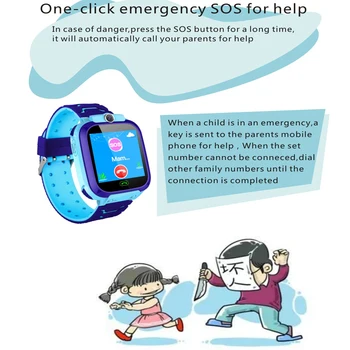 Nepremokavé Deti Smart Hodinky SOS Antil-stratil Smartwatch Dieťa 2G SIM Karty Hodiny Hovoru Miesto Tracker Smartwatch PK Q50 Q90 Q528.