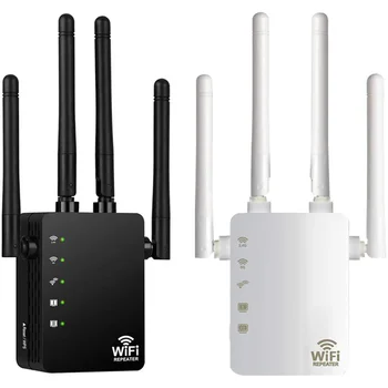 Bezdrôtový Wifi Opakovač Router 300/1200Mbps Dual-Band 2.4/5G Antény WiFi Extender Signálu Zosilňovač AP Režim EÚ Plug