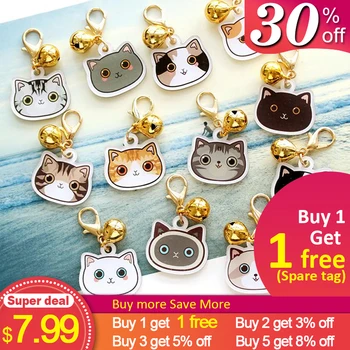 Osobné Mačka Značku S Ikonu Ručné Akryl ID Tag pre Mačky Obojok Mačiatko Rozkošný Štítku Nezávislá Pet Produktov