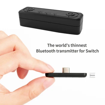 Typ-C Bluetooth Vysielač V5.0 A2DP SBC Nízku Latenciu S Mic Pre Prepnutie/Lite PS4 TV, PC USB Typ-C Bezdrôtový Adaptér