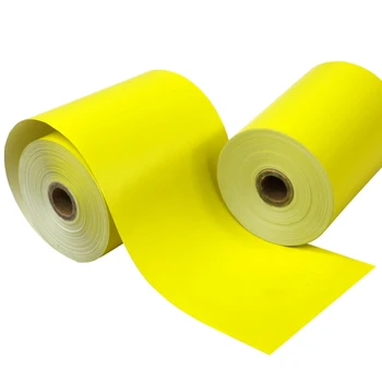 Farba Tepelný Papier 80 x 60 mm, Žltá Farba, pokladničný Doručenia Papier, 4 Rožky