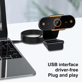 Vysokokvalitný USB Webcam Live Streaming Kamera s Mikrofónom pre Počítače, Prenosné počítače pre Windows 2000/XP/Win7/Win8/10/Vista 32bit