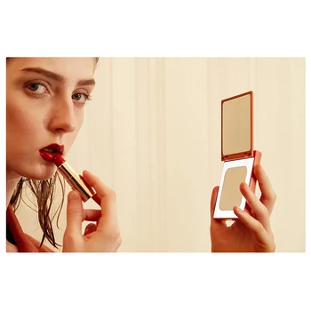 Xiao VH Prenosný Mini HD make-up Zrkadlo s LED Svetlo Bump Skladacie Krásy Kozmetické Nástroj Cestovné Mobile Power Bank USB Spoplatnené