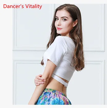 Ženy, Brušný Tanec Sexy Top Orientálnej Tanečnej Praxi Šaty, Sexy Tanec Oblečenie Top Biele S, M, L