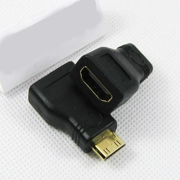 1080P Mini Adaptér Typ C Mužského Typu Žena Mini Rozšírenie Adaptér kompatibilný s HDMI Prevodník, Pozlátené